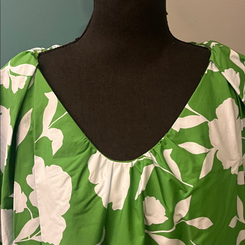 NWT Kate Spade New York x Target Poplin Long Sleeve Green Mini Dress Size Small - Picture 5 of 16